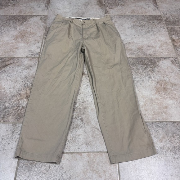 Polo Ralph Lauren Other - Polo Ralph Lauren 90s Vintage Chino Pants Mens Beige 35x34 Zip Fly Pleated